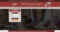 Desktop Screenshot of hotelpiazzadispagnarome.com
