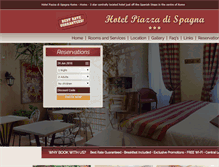 Tablet Screenshot of hotelpiazzadispagnarome.com